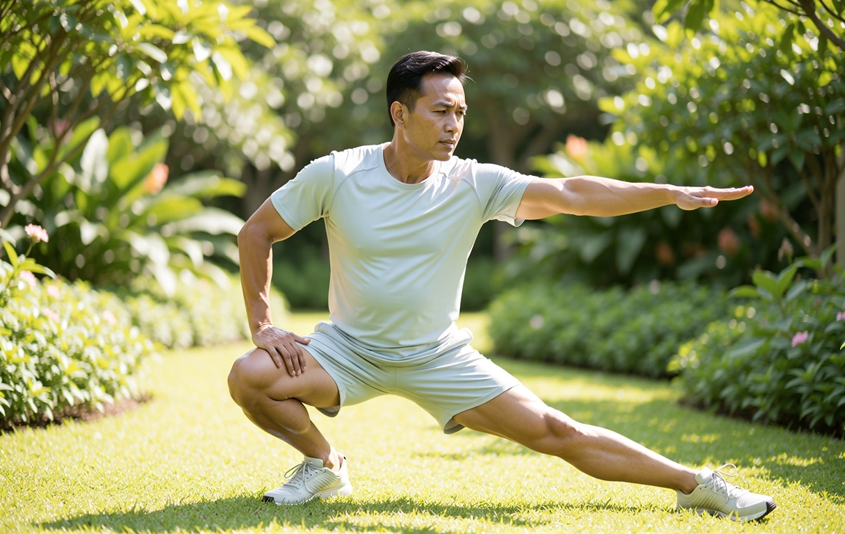 Gaya hidup aktif lelaki matang